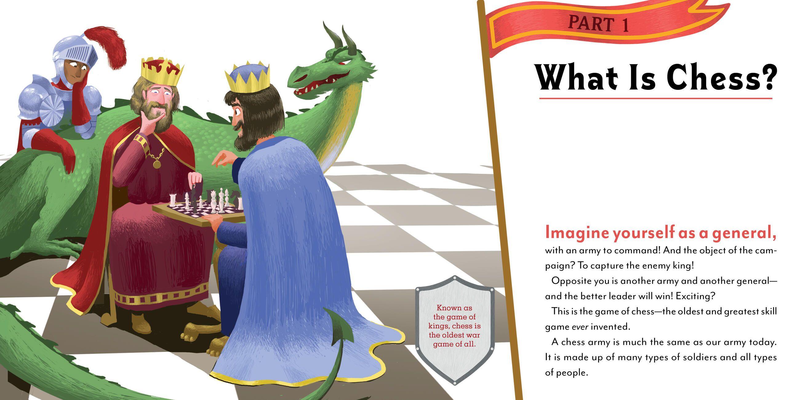 Beispielinhalt (Bild) The Kids' Book of Chess and Starter Kit
