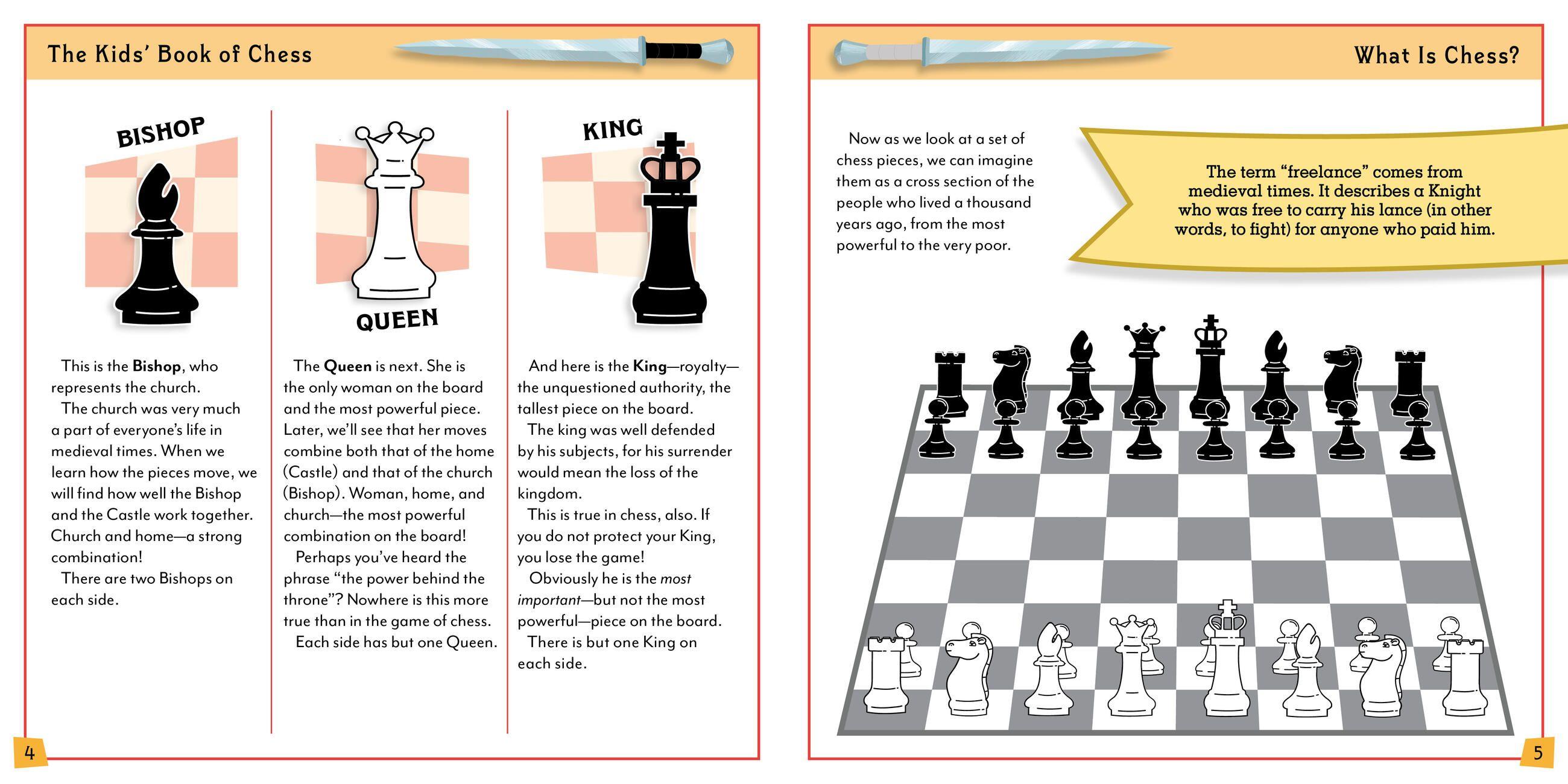 Beispielinhalt (Bild) The Kids' Book of Chess and Starter Kit