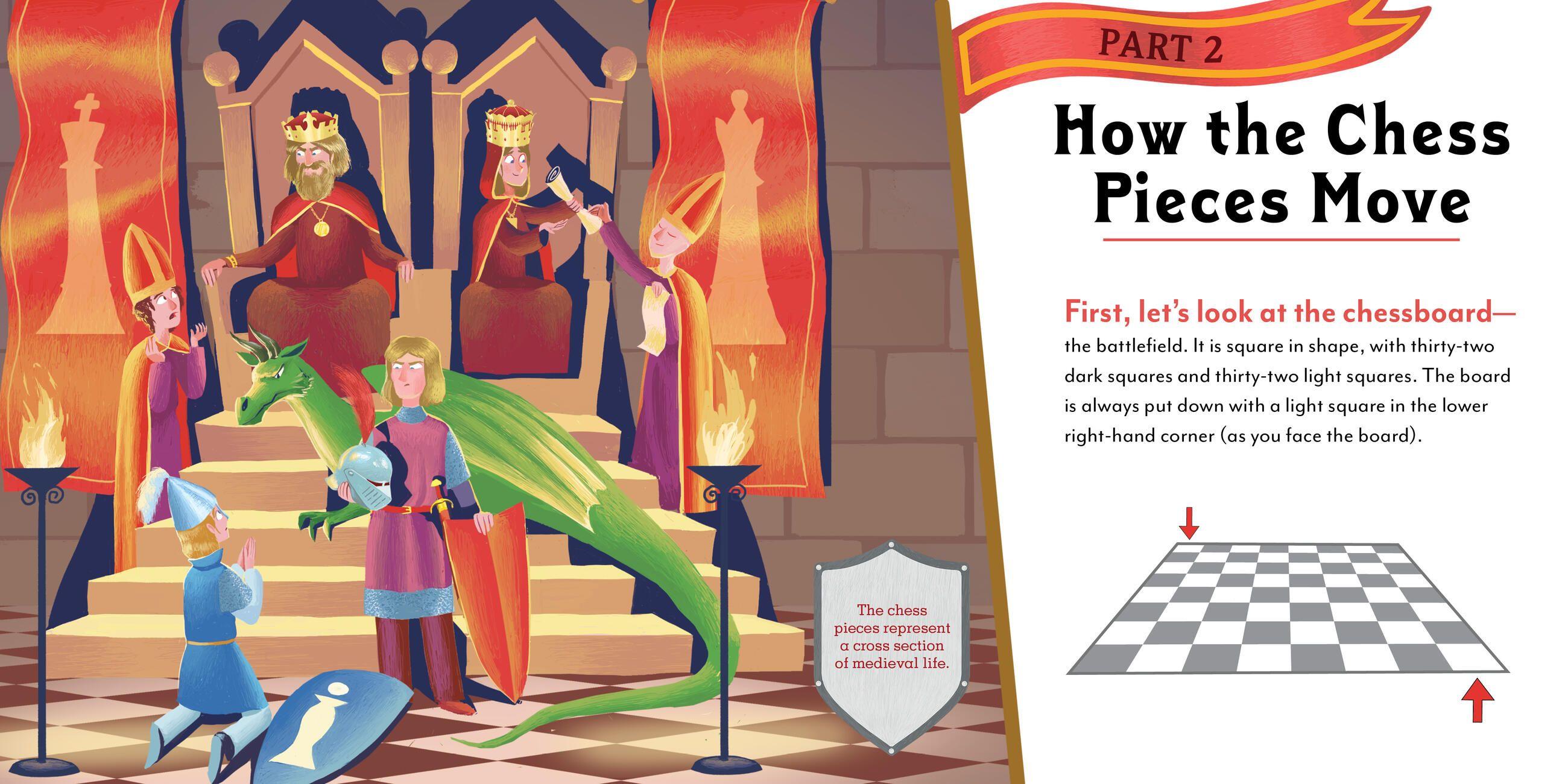 Beispielinhalt (Bild) The Kids' Book of Chess and Starter Kit