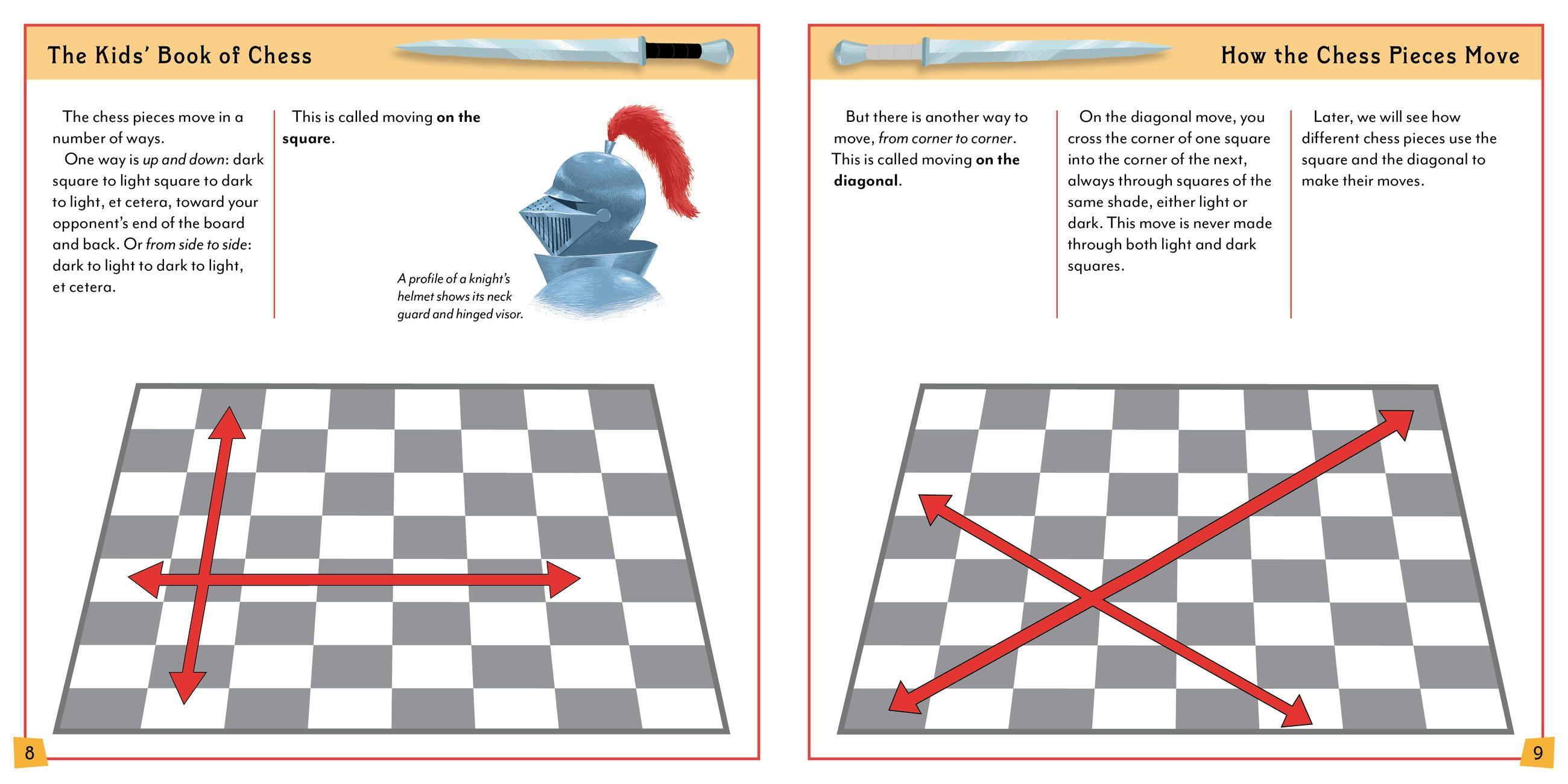 Beispielinhalt (Bild) The Kids' Book of Chess and Starter Kit