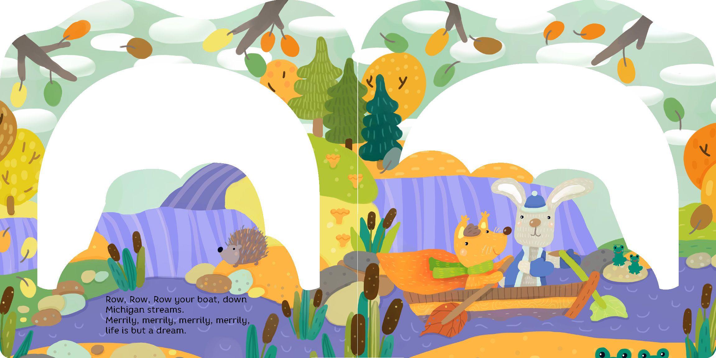 Beispielinhalt (Bild) Row, Row, Row Your Boat in Michigan