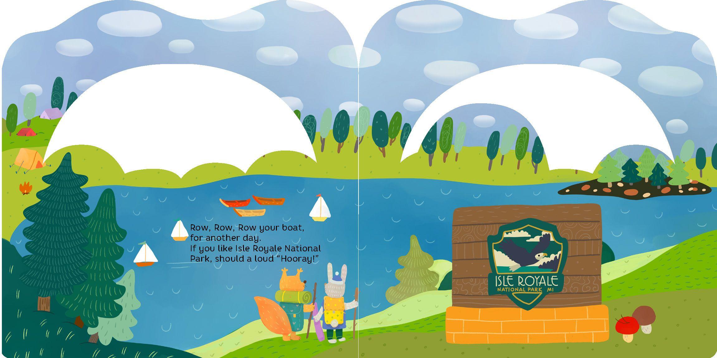 Beispielinhalt (Bild) Row, Row, Row Your Boat in Michigan