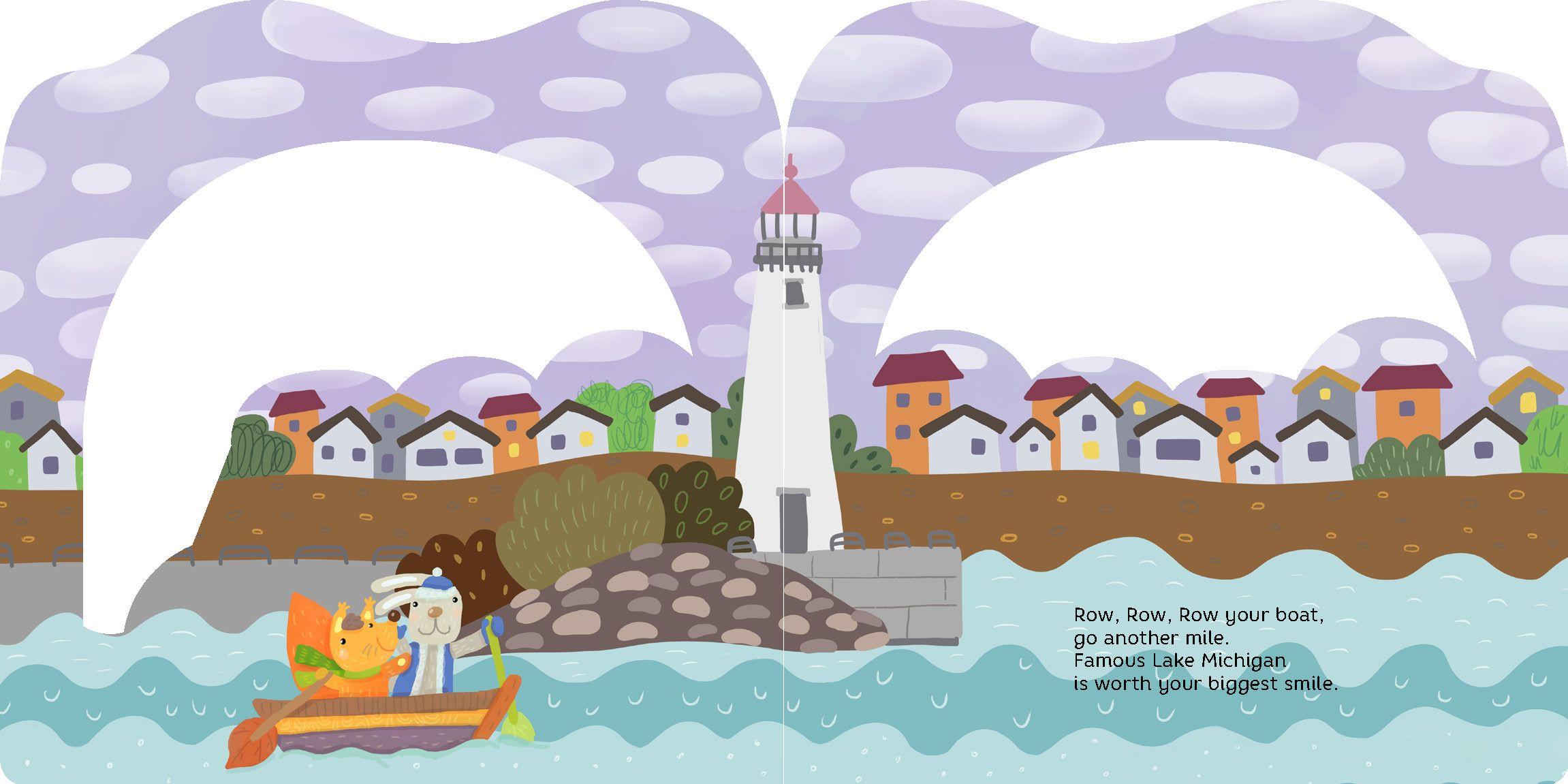 Beispielinhalt (Bild) Row, Row, Row Your Boat in Michigan