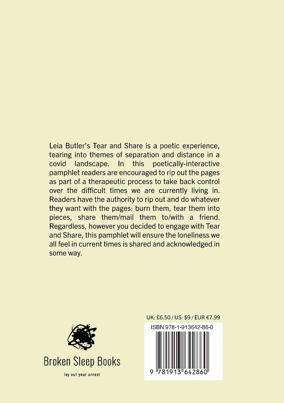 Rückseitencover Tear and Share