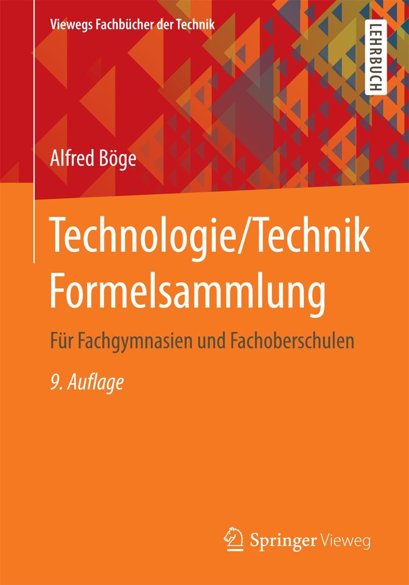 Vorderes Coverbild Technologie/Technik Formelsammlung