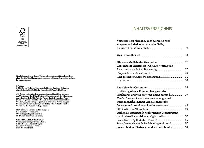 Beispielinhalt (Bild) Kerngesund mit der Kraft des Waldes