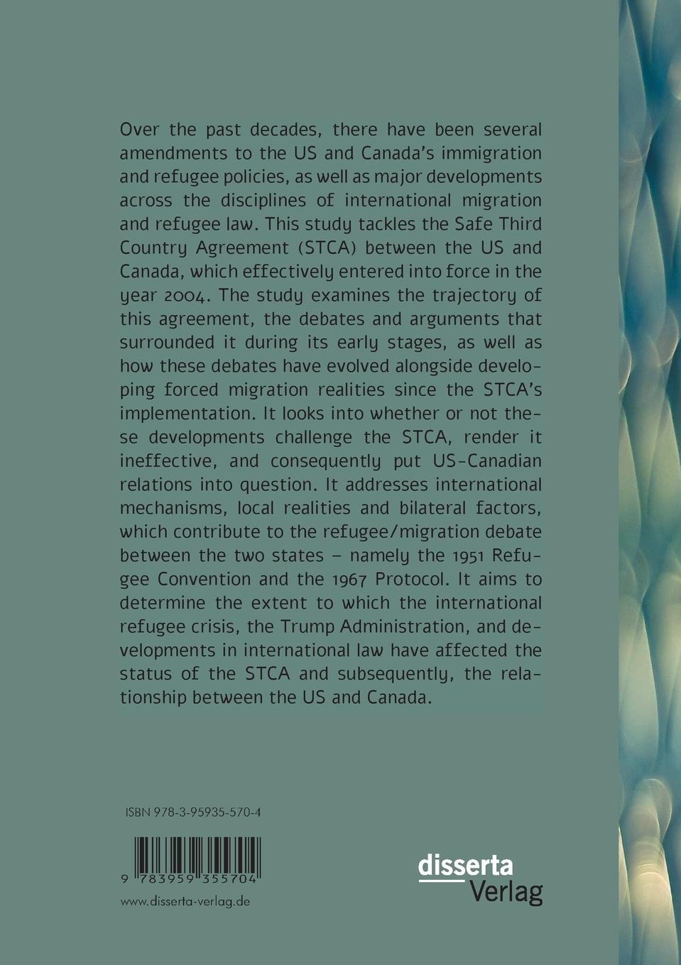 Rückseitencover Migrant Rights and Migrant Wrongs. Bilateral Relations, Asylum and Security under the Safe Third Country Agreement