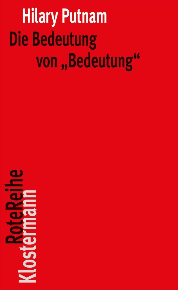 Vorderes Coverbild Die Bedeutung von "Bedeutung"