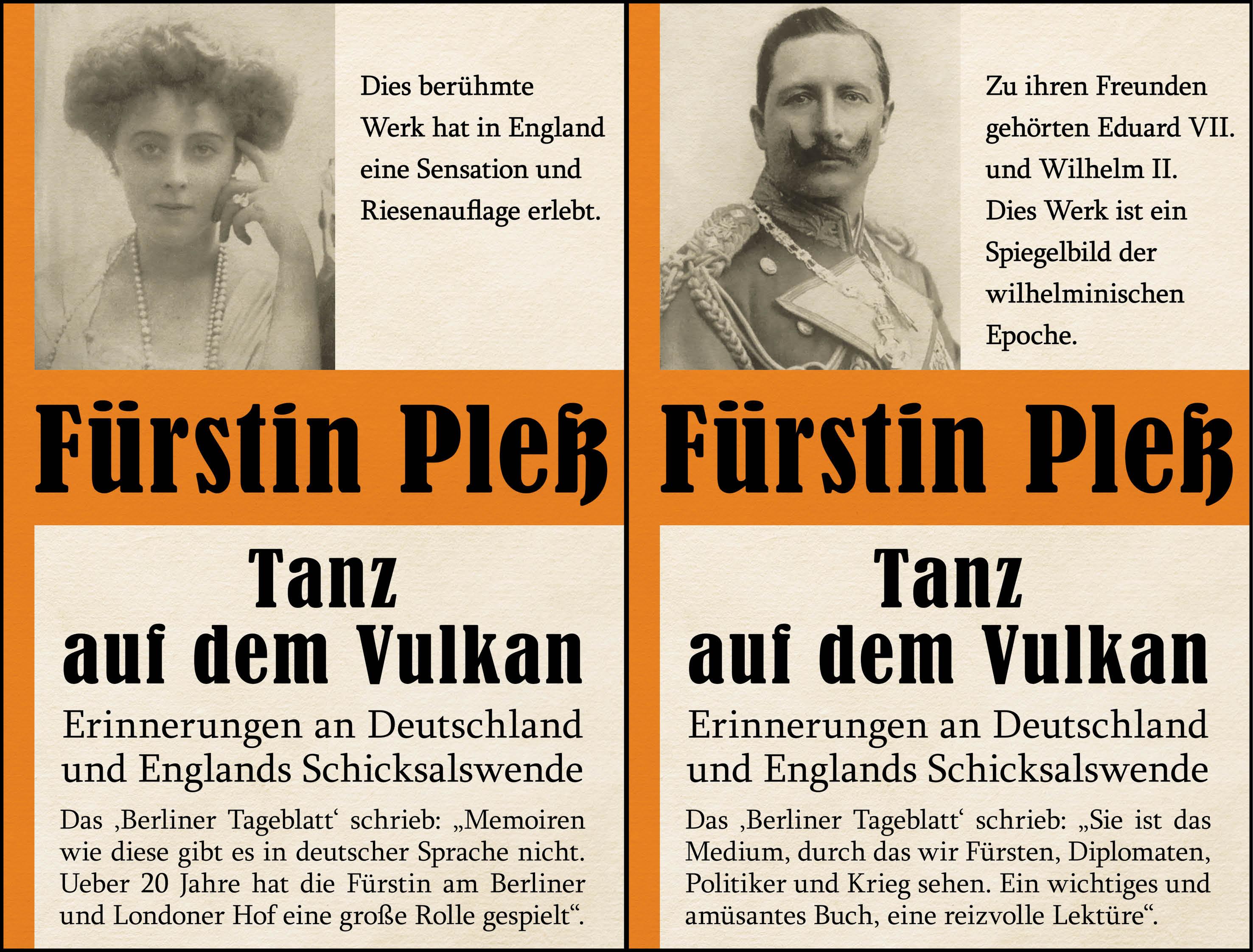 Vorderes Coverbild Tanz auf dem Vulkan - Erinnerungen an Deutschlands und Englands Schicksalswende - Bd. 1 + 2