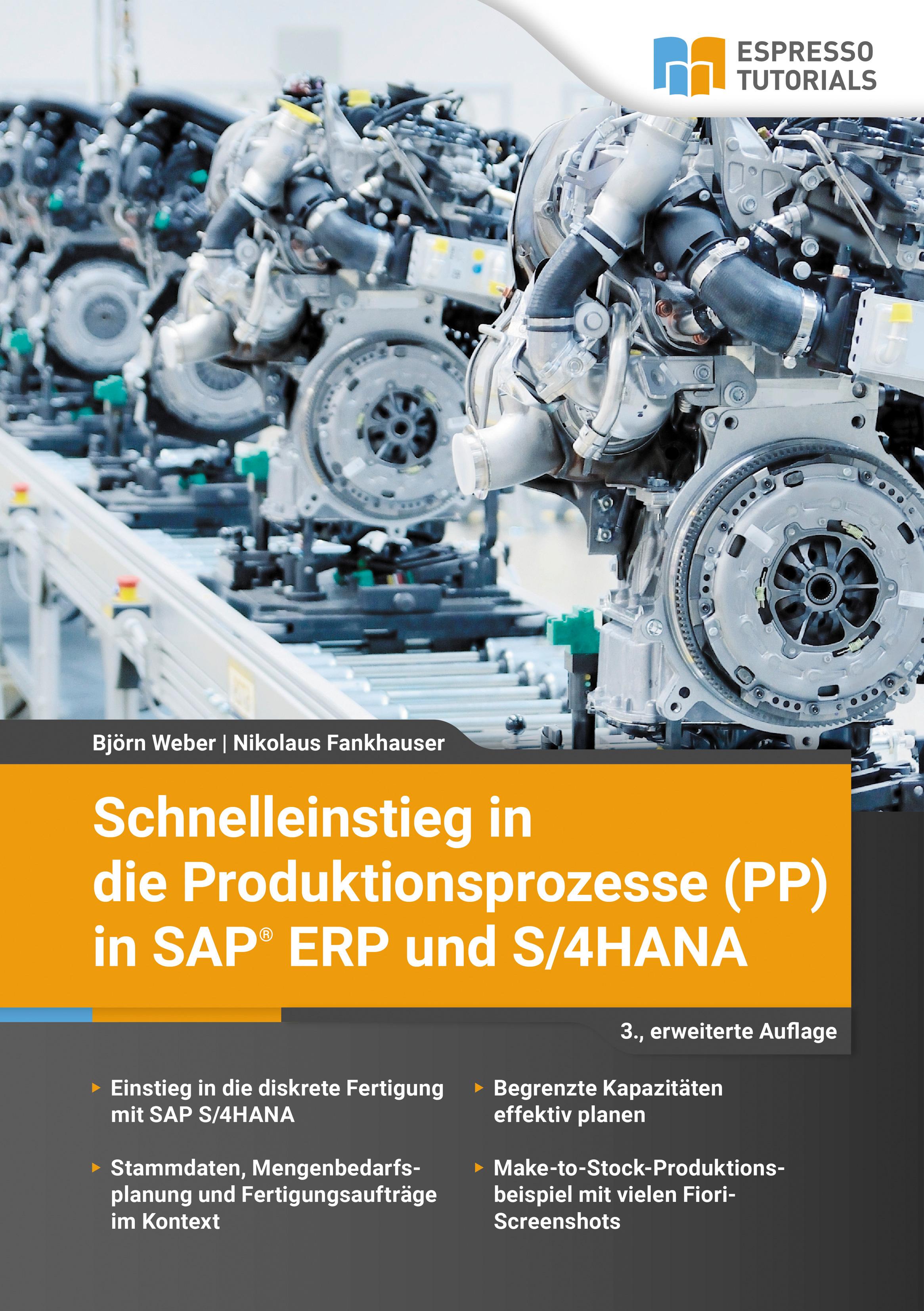 Vorderes Coverbild Schnelleinstieg in die Produktionsprozesse (PP) in SAP ERP und S/4HANA