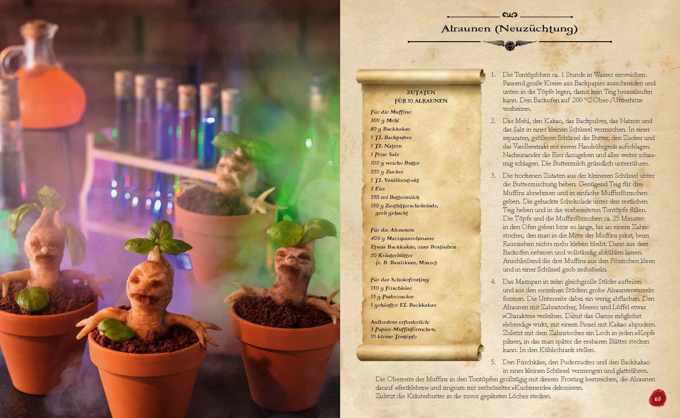 Beispielinhalt (Bild) Das kleine Koch- und Backbuch für Potterheads - Das inoffizielle Harry Potter Koch- und Backbuch