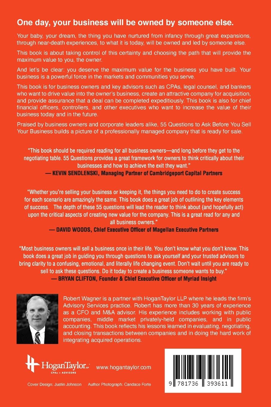 Rückseitencover 55 Questions to Ask Before You Sell Your Business