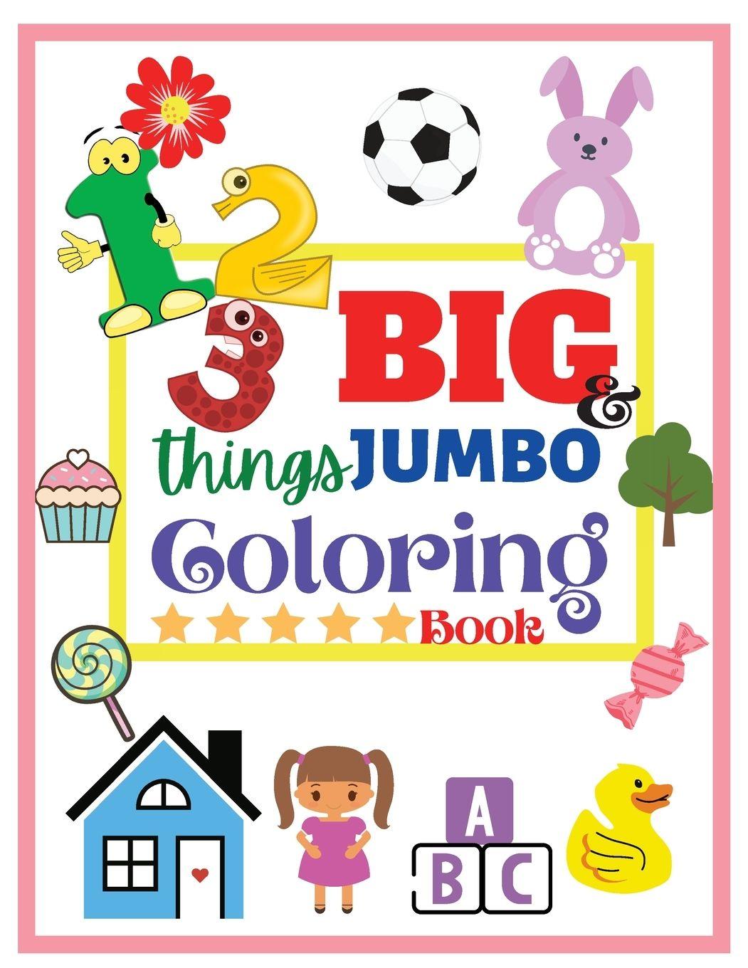 Vorderes Coverbild 123 things BIG & JUMBO Coloring Book