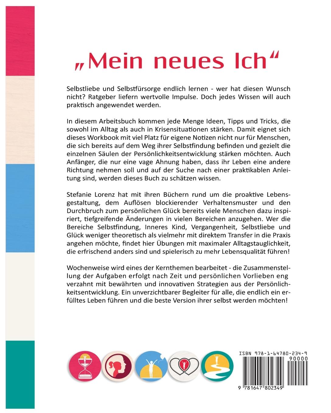 Rückseitencover "Mein neues Ich" - Das große Arbeitsbuch zu den 5 Themen, die dein Leben verändern werden