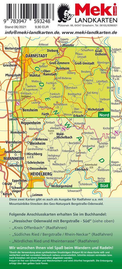 Beispielinhalt (Bild) Wandern, Hessischer Odenwald Nord mit Bergstraße