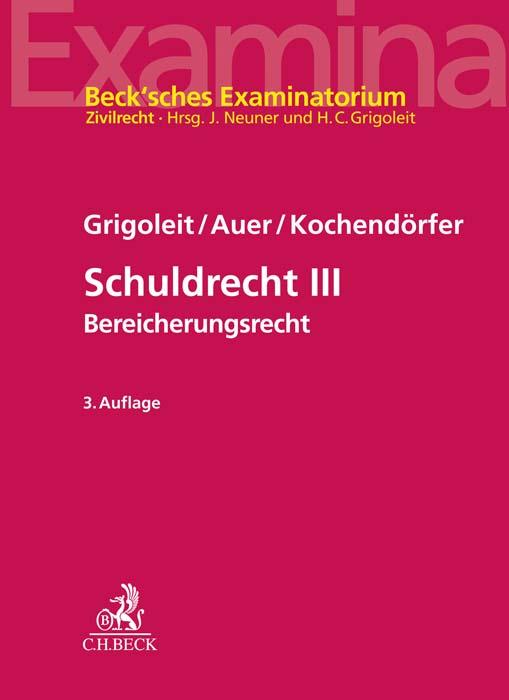 Vorderes Coverbild Schuldrecht III