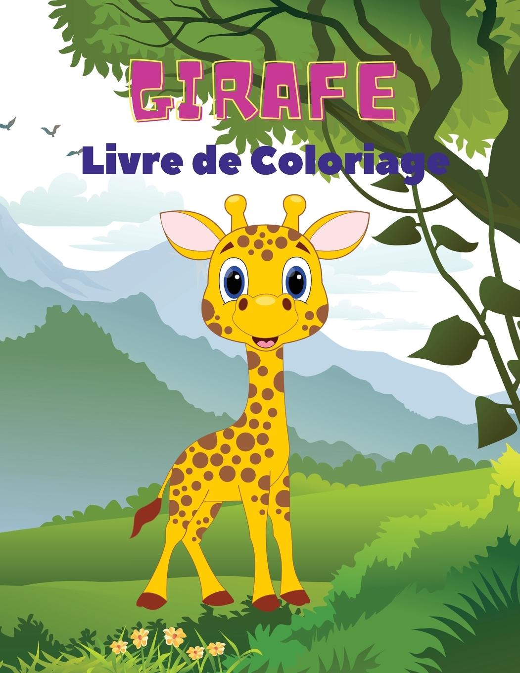 Vorderes Coverbild Girafe Livre de Coloriage