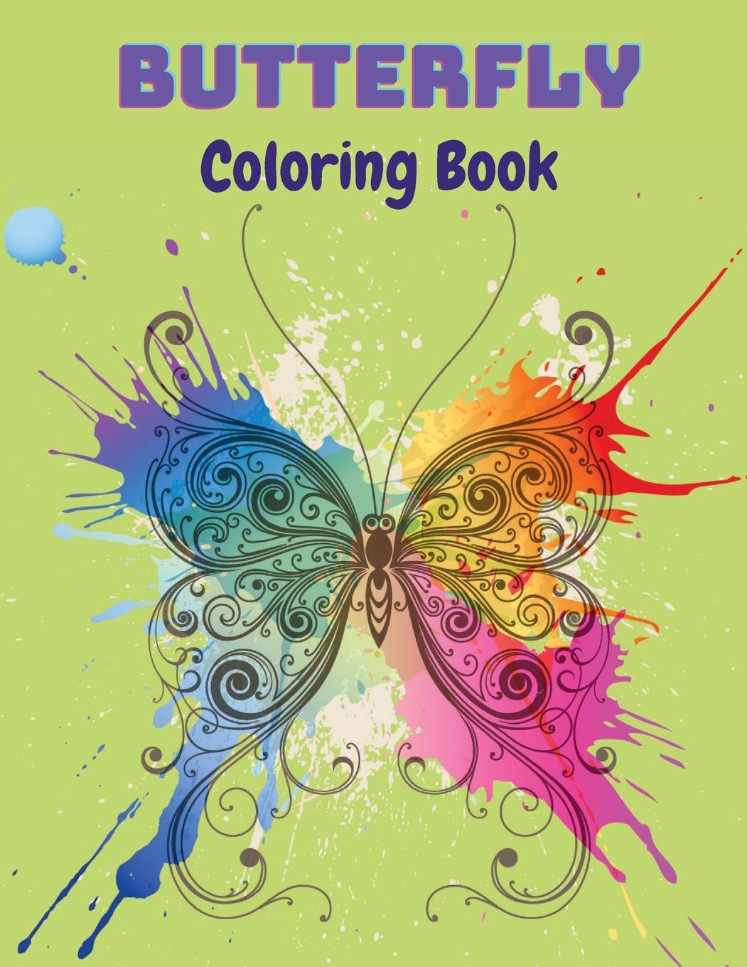 Vorderes Coverbild Butterfly Coloring Book