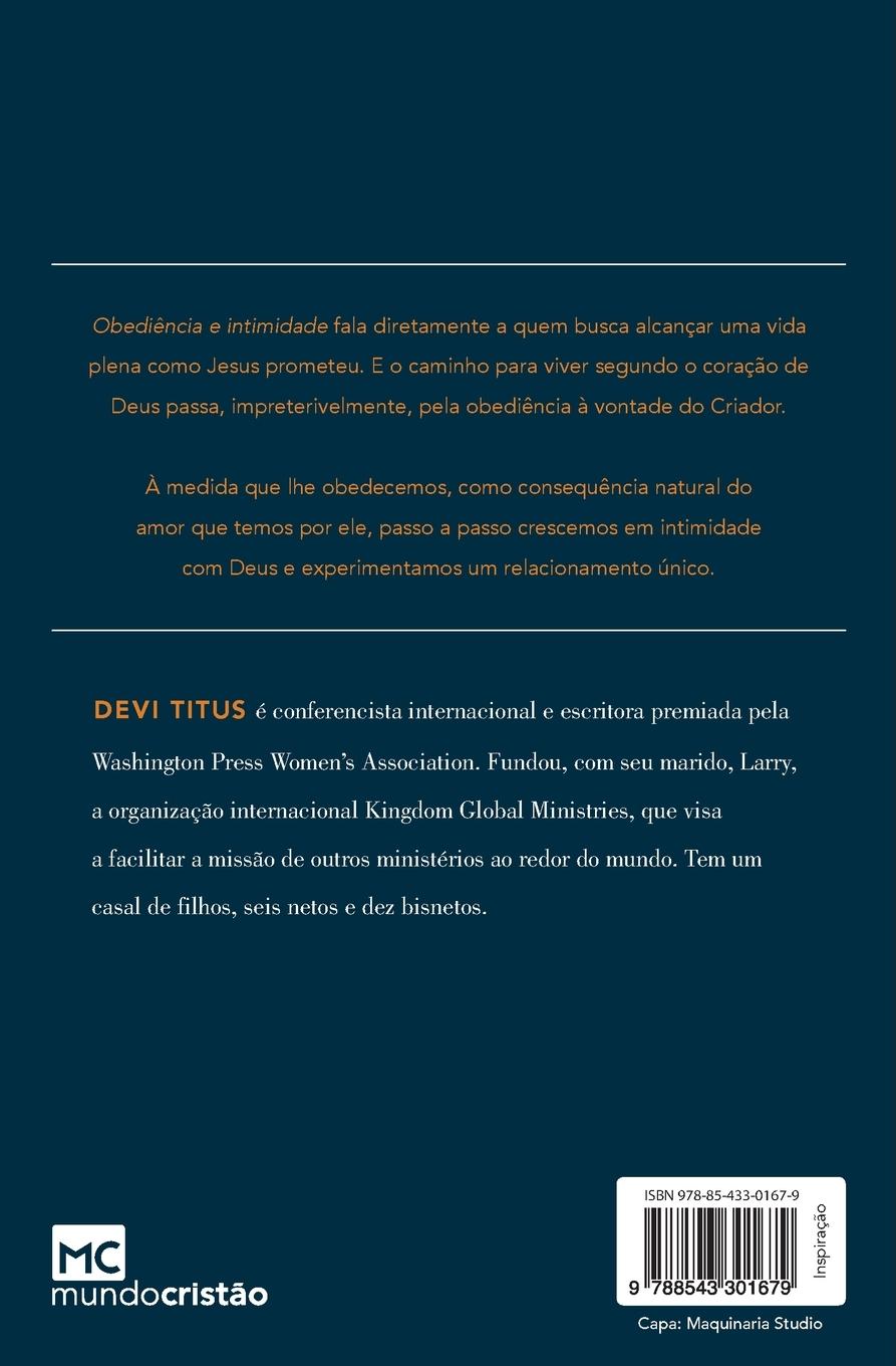 Rückseitencover Obediência e intimidade