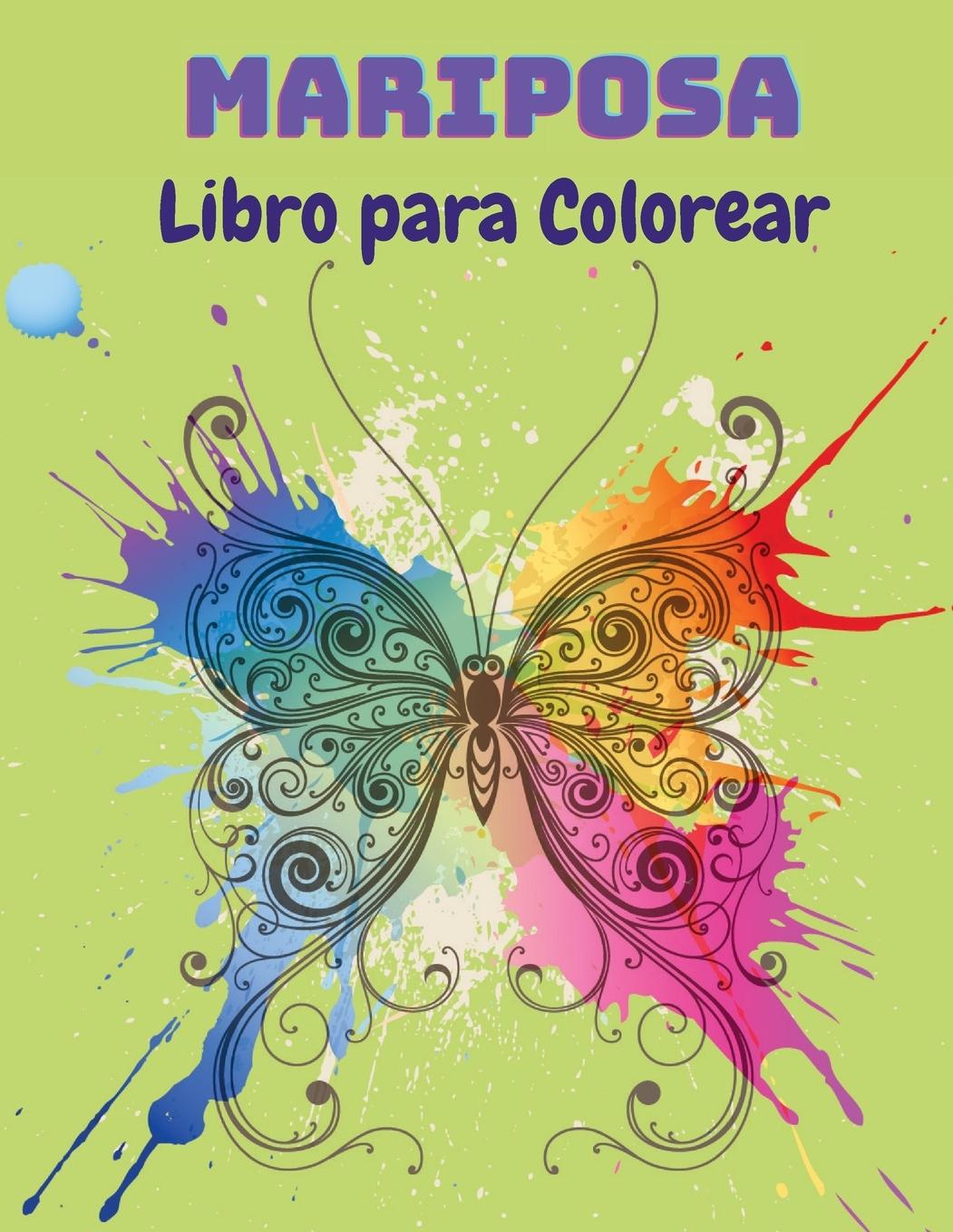 Vorderes Coverbild Mariposa Libro para Colorear
