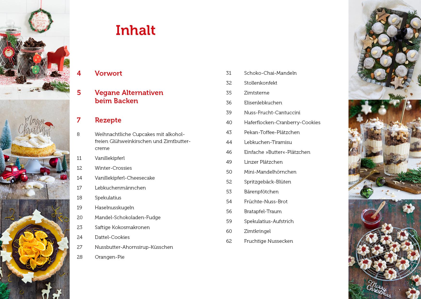 Beispielinhalt (Bild) Vegan backen für Weihnachten