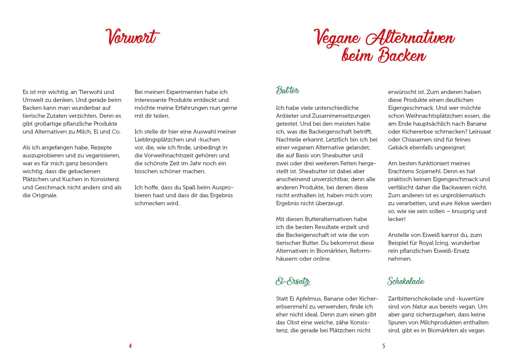 Beispielinhalt (Bild) Vegan backen für Weihnachten