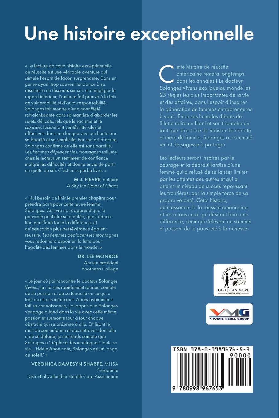 Rückseitencover LES FEMMES DÉPLACENT LES MONTAGNES