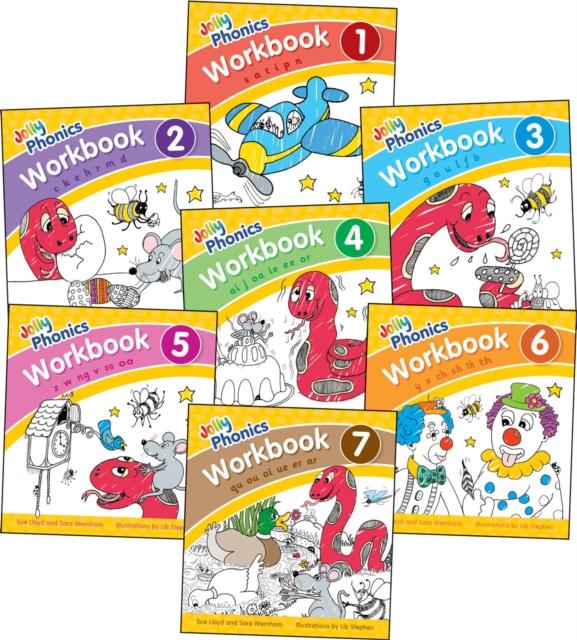 Vorderes Coverbild Jolly Phonics Workbooks 1-7