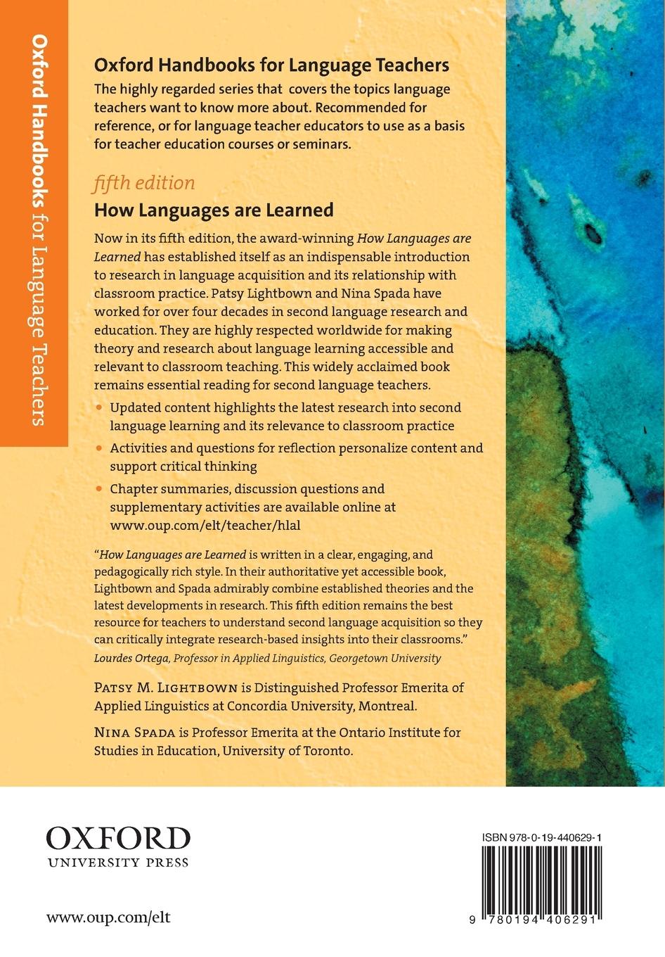 Rückseitencover How Languages are Learned