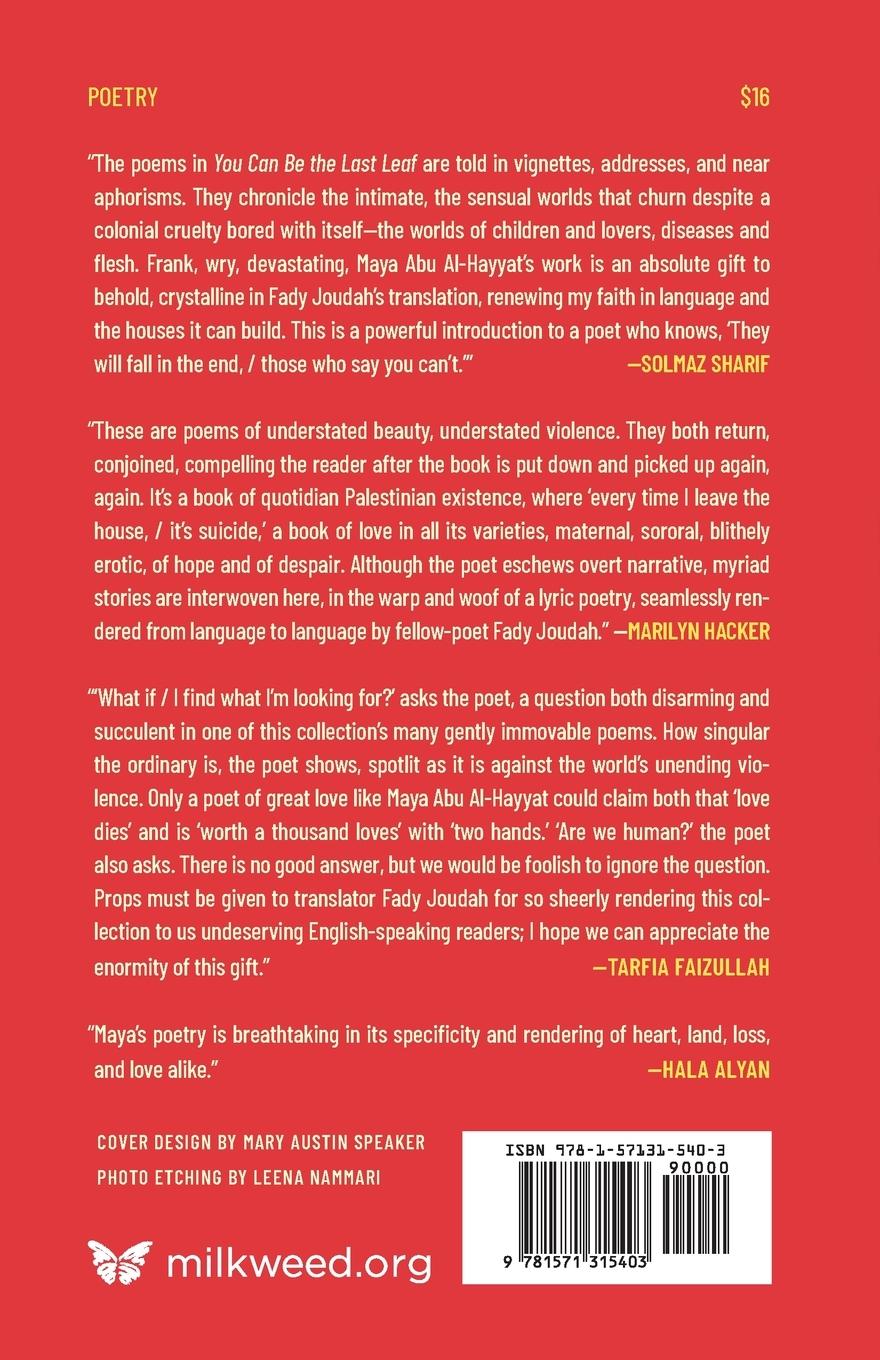 Rückseitencover You Can Be the Last Leaf