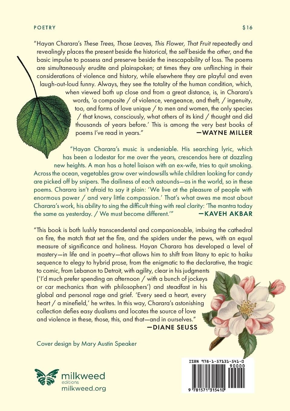 Rückseitencover These Trees, Those Leaves, This Flower, That Fruit