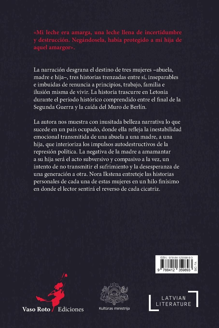 Rückseitencover Leche materna