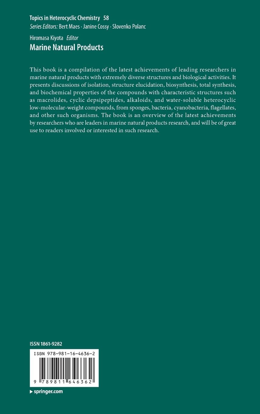 Rückseitencover Marine Natural Products