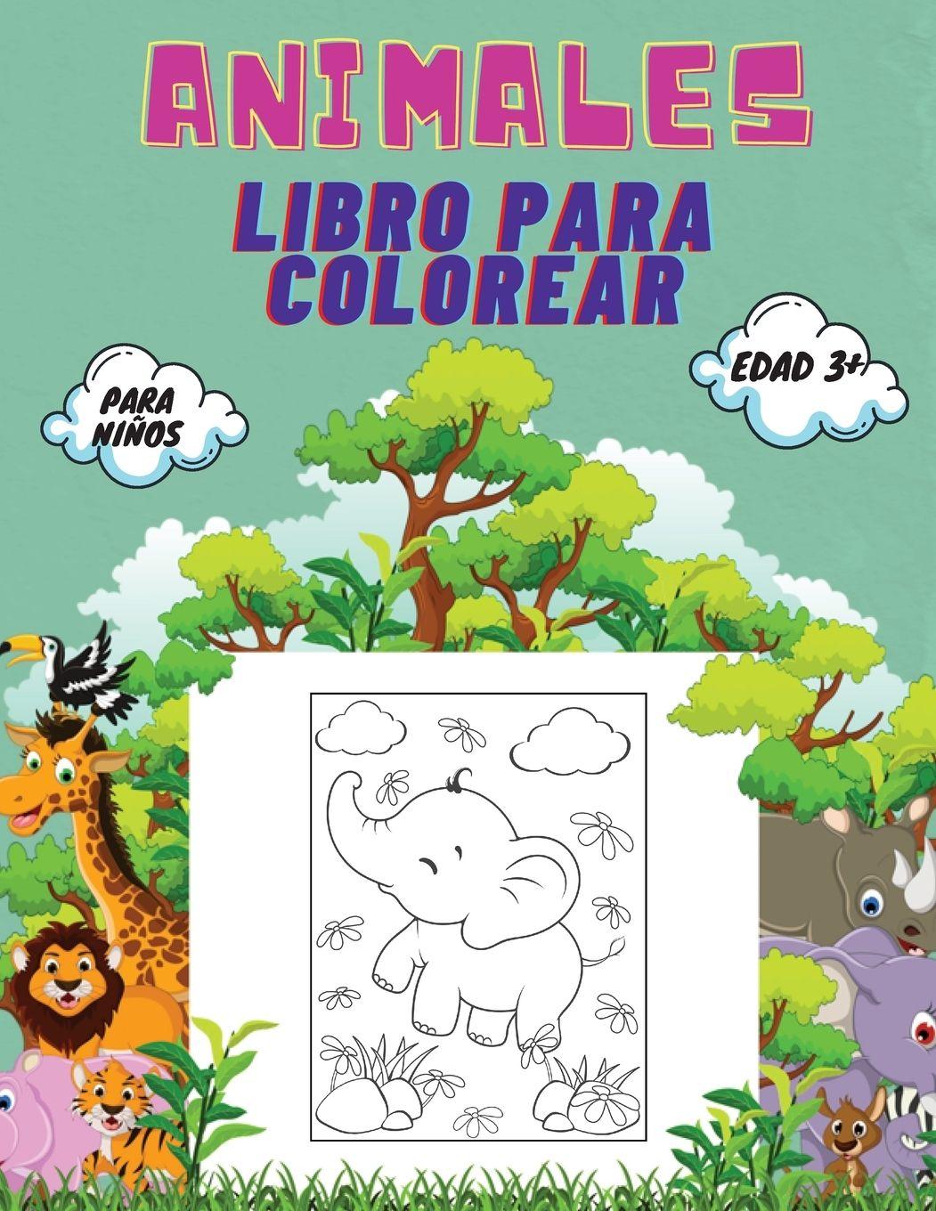 Vorderes Coverbild Animales Libro para Colorear para Niños, Edad 3+