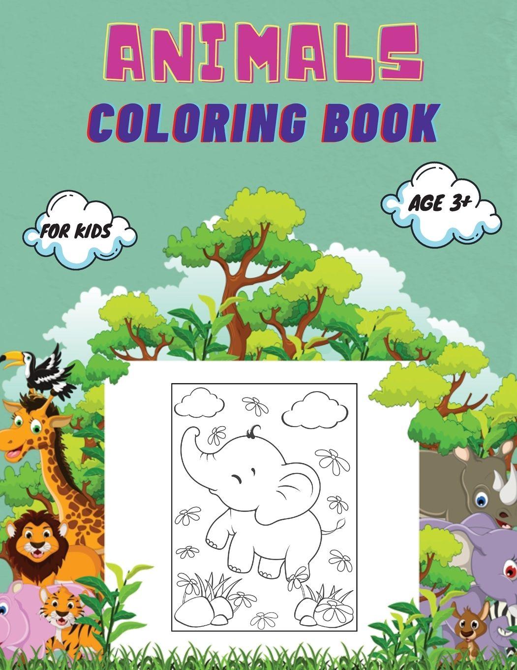 Vorderes Coverbild Animals Coloring Book For Kids age 3+