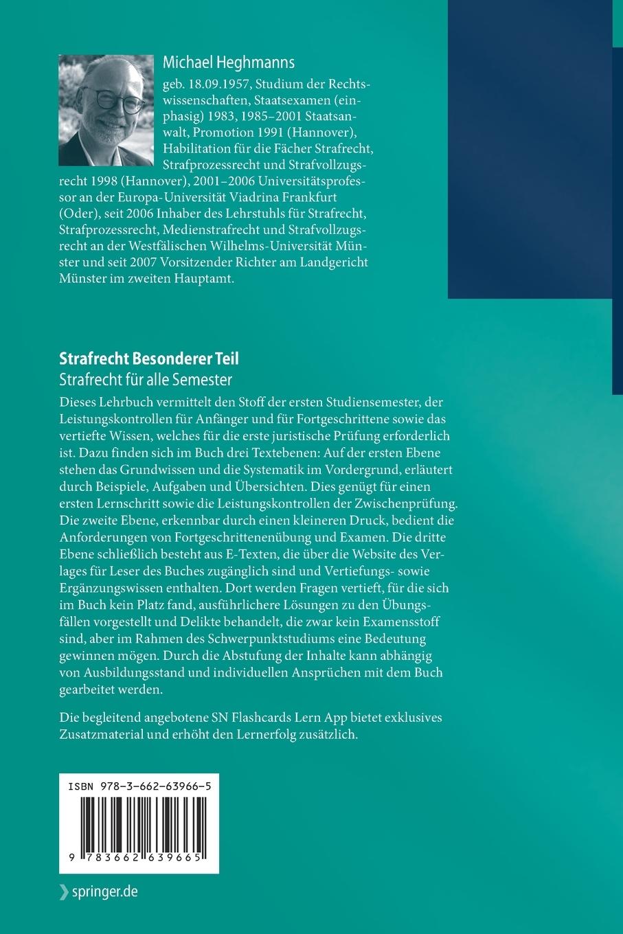 Rückseitencover Strafrecht Besonderer Teil
