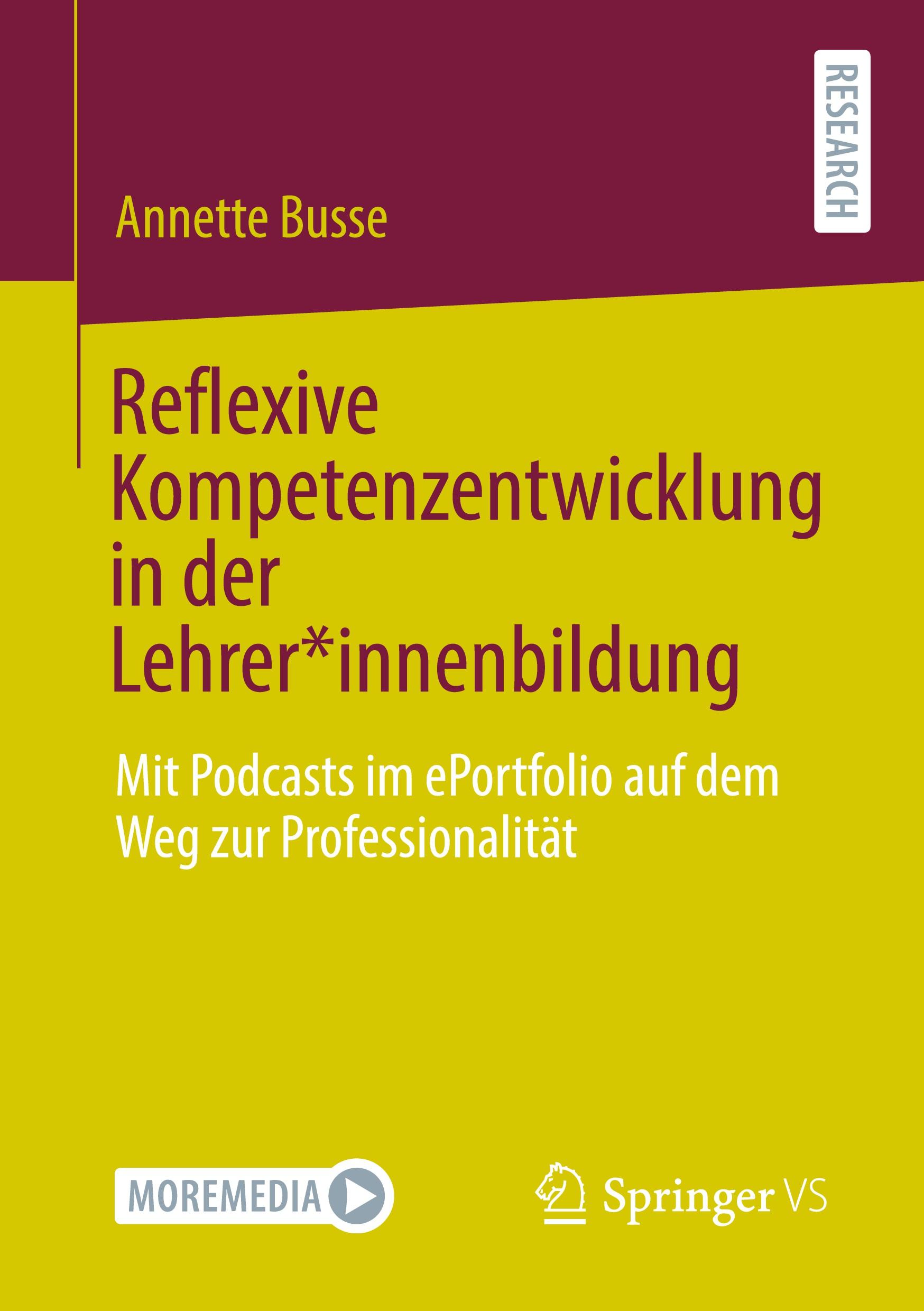 Vorderes Coverbild Reflexive Kompetenzentwicklung in der Lehrer*innenbildung