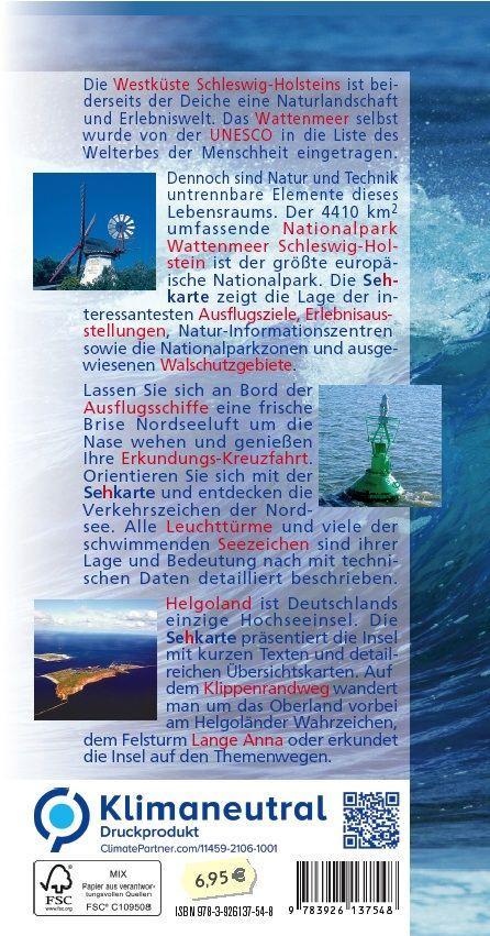Beispielinhalt (Bild) Sehkarte > Seekarte Westküste Schleswig-Holstein