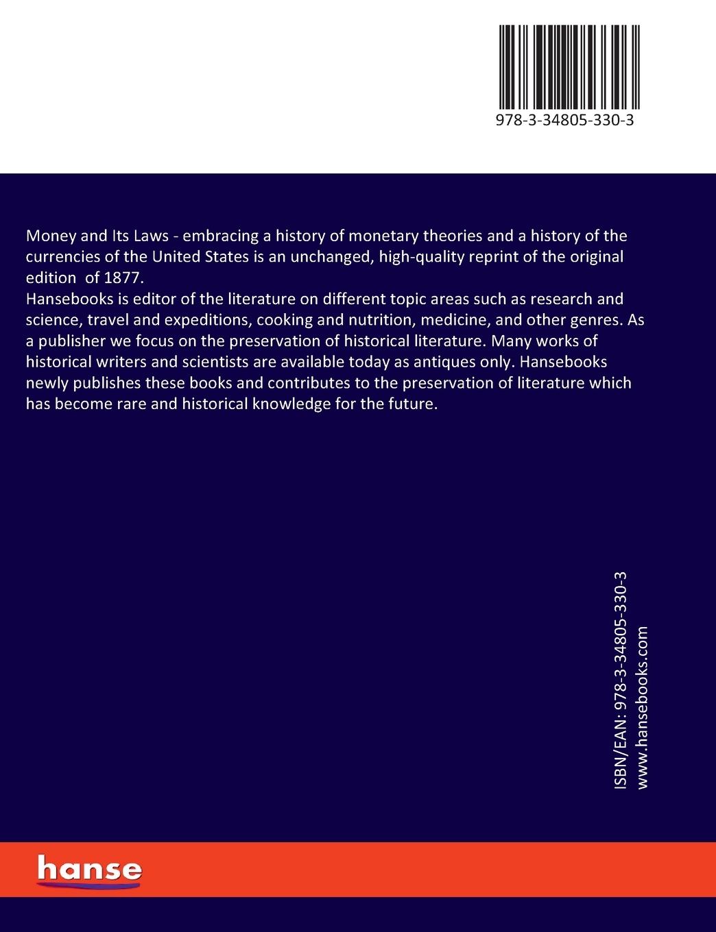 Rückseitencover Money and Its Laws