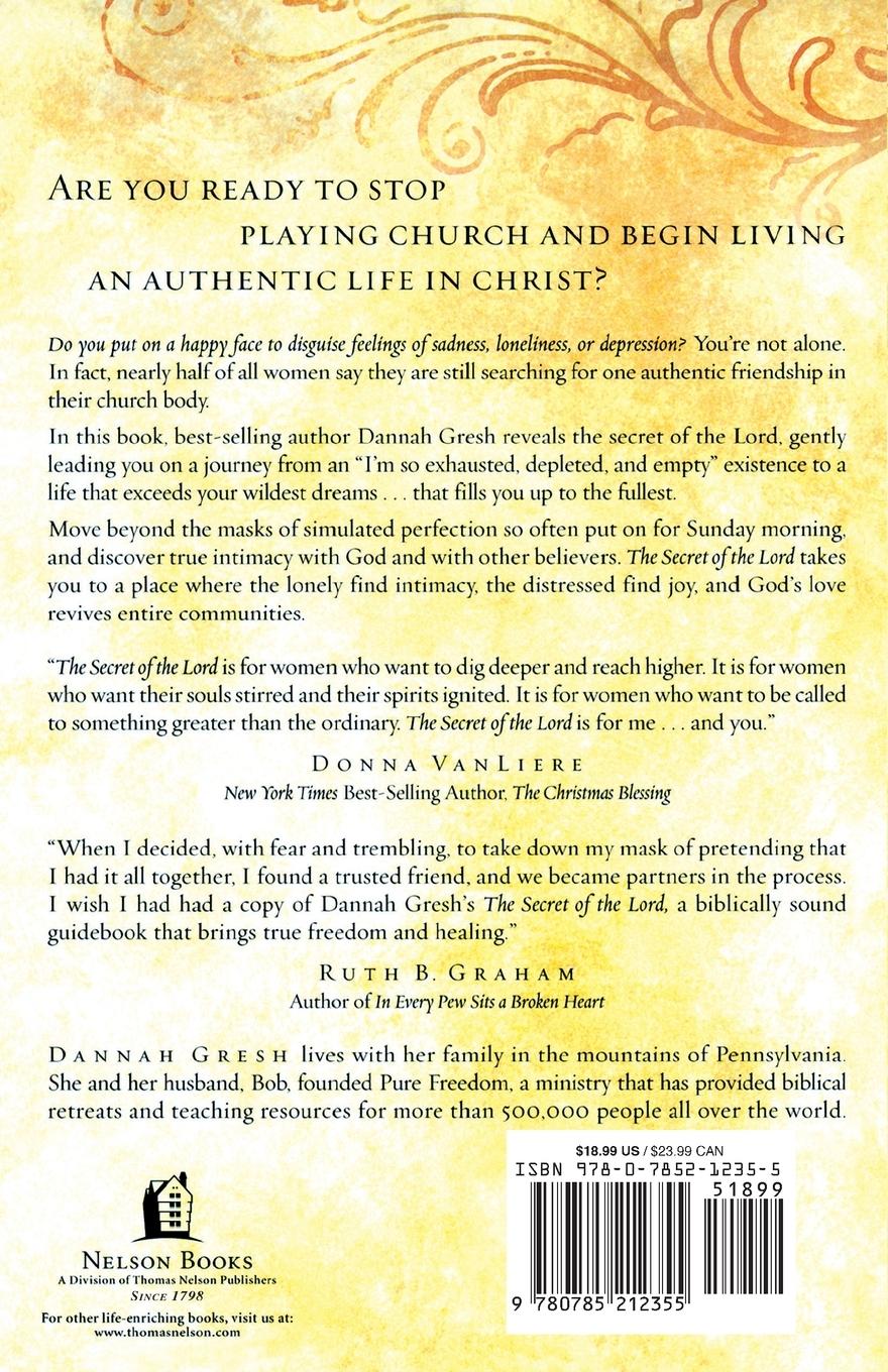 Rückseitencover The Secret of the Lord