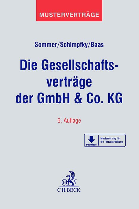 Vorderes Coverbild Die Gesellschaftsverträge der GmbH & Co. KG