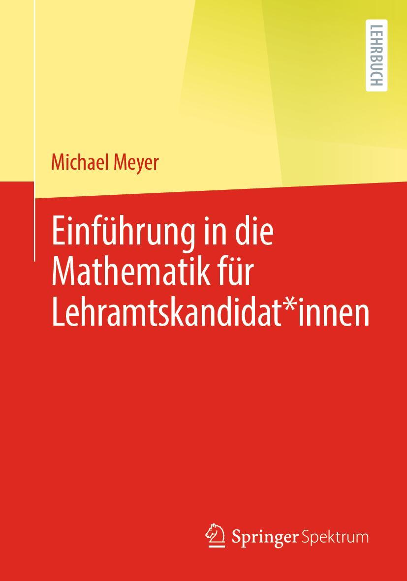 Vorderes Coverbild Einführung in die Mathematik für Lehramtskandidat*innen