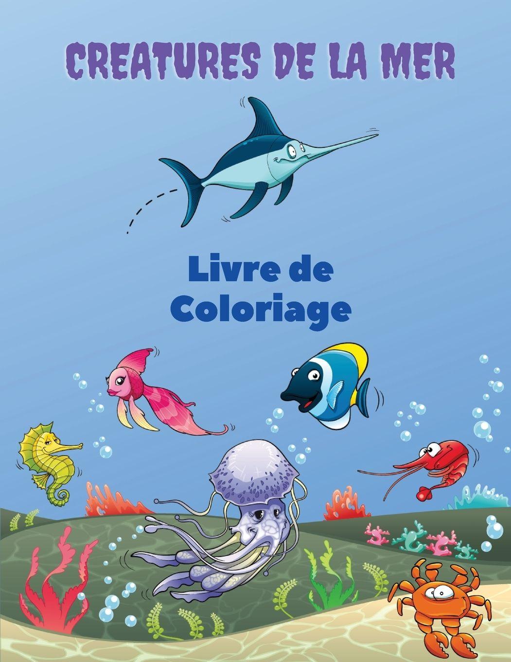 Vorderes Coverbild Creatures de la Mer Livre de Coloriage