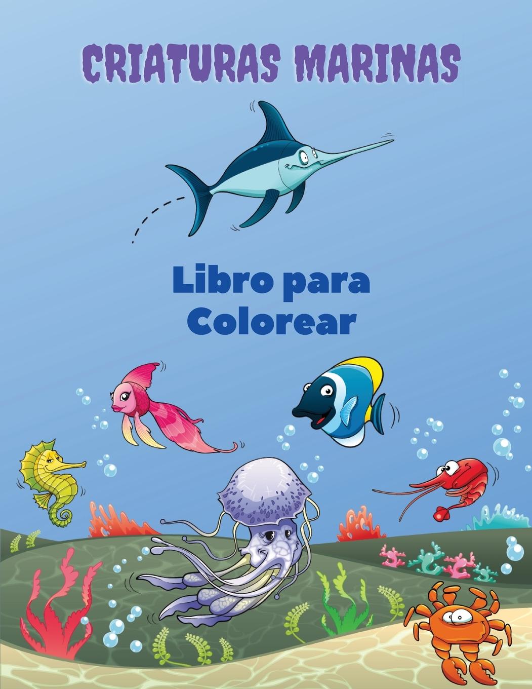 Vorderes Coverbild Criaturas Marinas Libro para Colorear