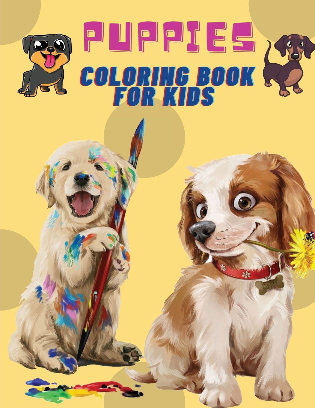 Vorderes Coverbild Puppies Coloring Book For Kids