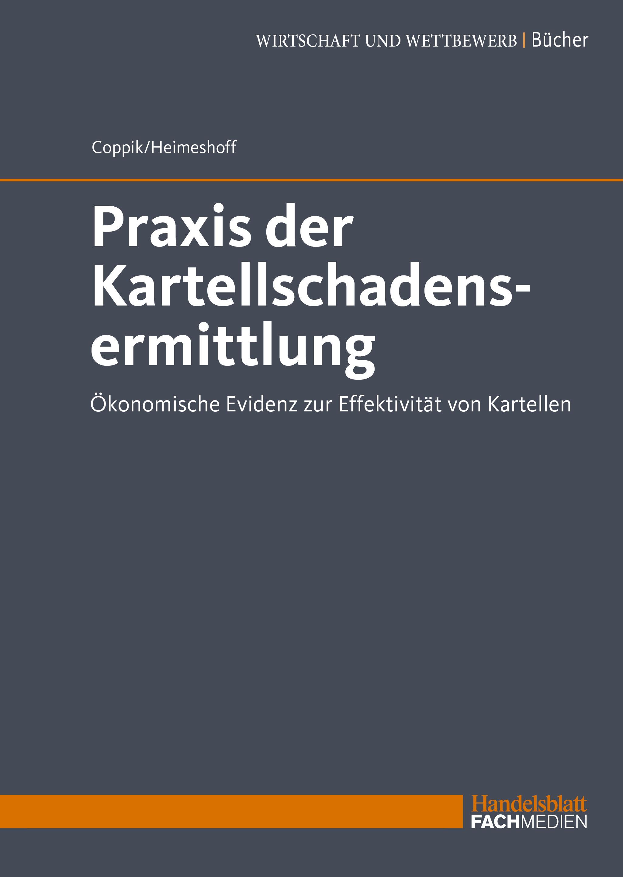 Vorderes Coverbild Praxis der Kartellschadensermittlung