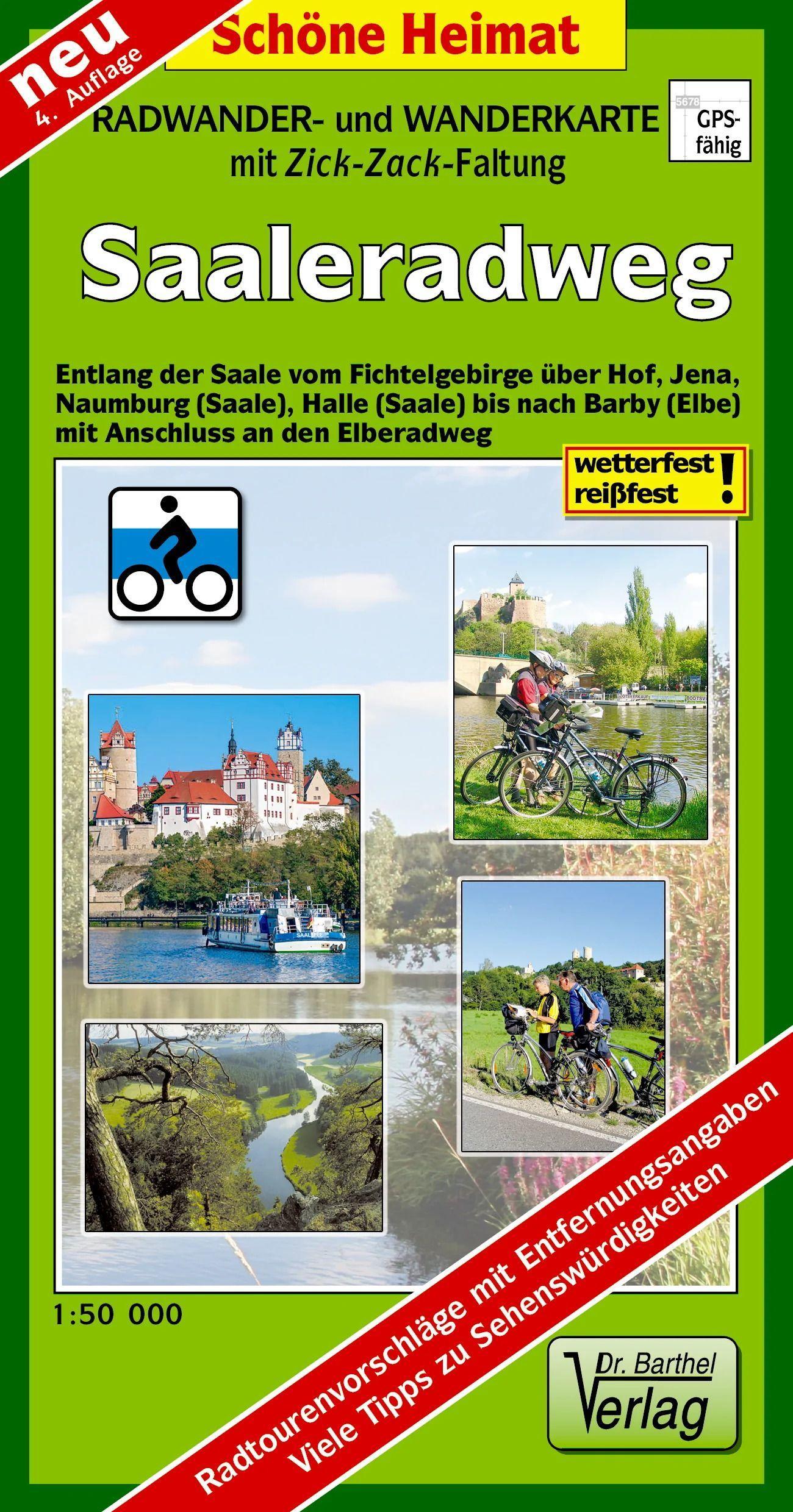 Vorderes Coverbild Saale-Radwanderweg 1 : 50 000