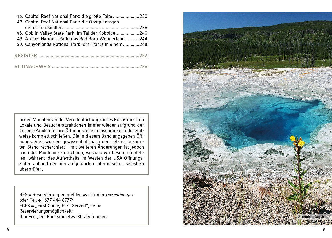 Beispielinhalt (Bild) USA - Naturparks im Westen