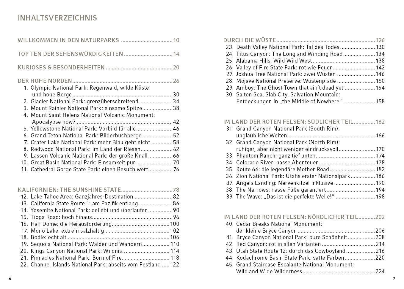 Beispielinhalt (Bild) USA - Naturparks im Westen