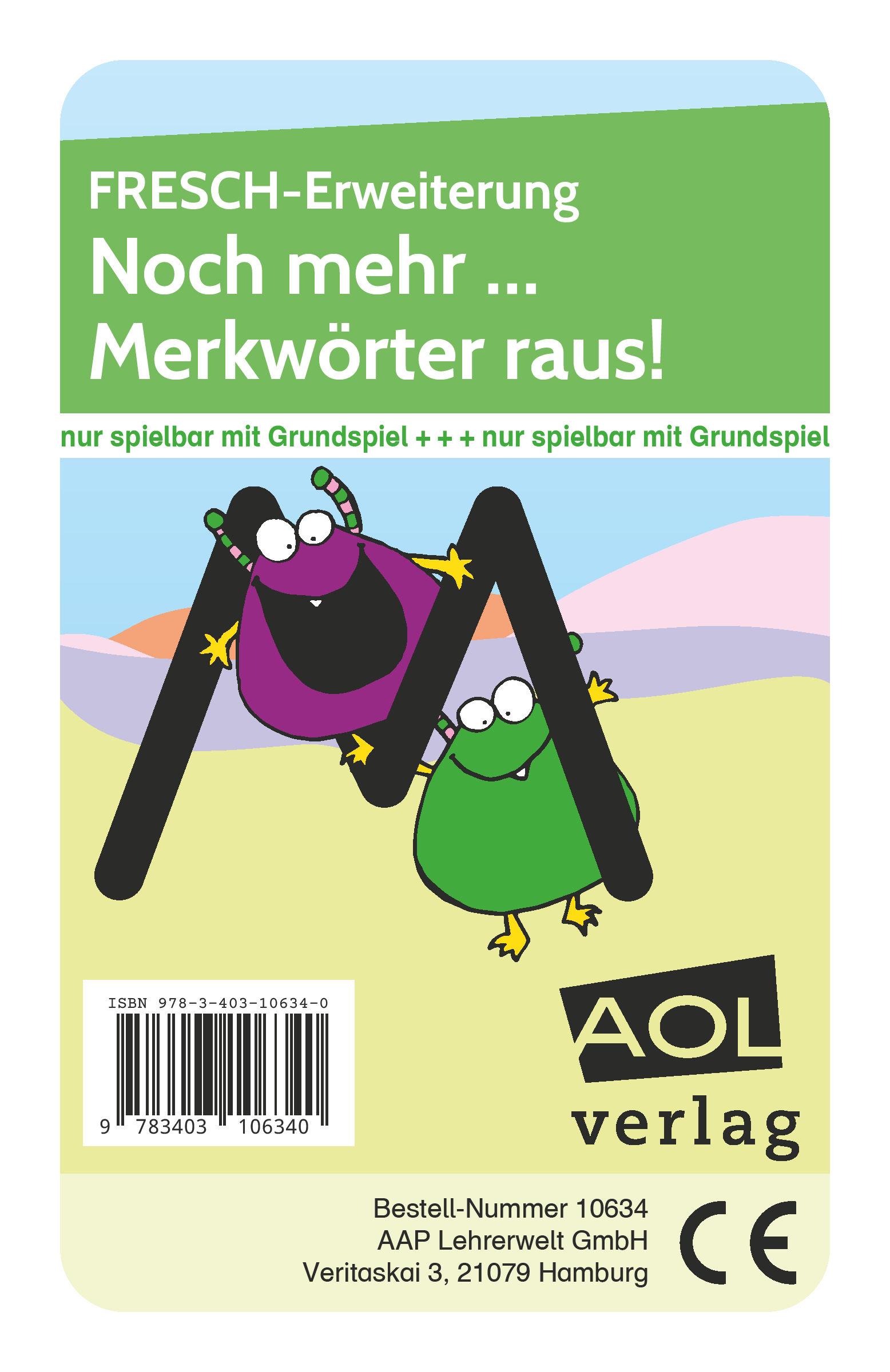 Vorderes Coverbild FRESCH-Erweiterung: Noch mehr... Merkwörter raus!